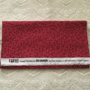 P&B Forest Fancies by Lisa Kirkbride DSN #00322 Cotton Fabric Pink BurgundyTonal